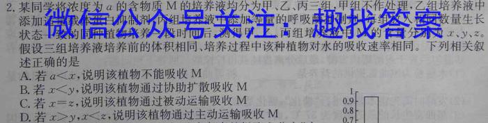 安徽省2022-2023学年高一年级下学期阶段检测联考(231484D)生物