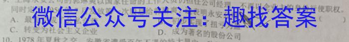 安徽省2023年九年级监测试卷（4月）政治s