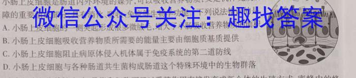 师大名师金卷2023年陕西省初中学业水平考试（五）生物