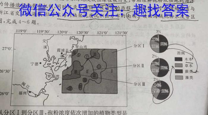 安徽省2022-2023学年九年级第一次调研考试（23-CZ143c）地理.