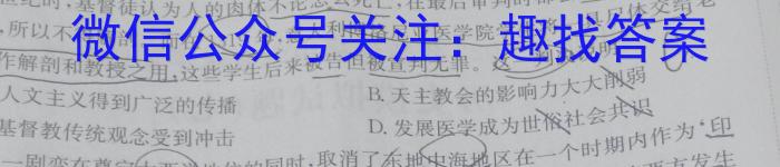 2023届名校之约·中考导向总复习模拟样卷 二轮(六)历史