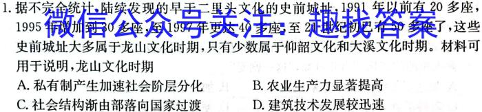 山西省实验中学2022-2023学年第二学期期中质量监测（卷）历史