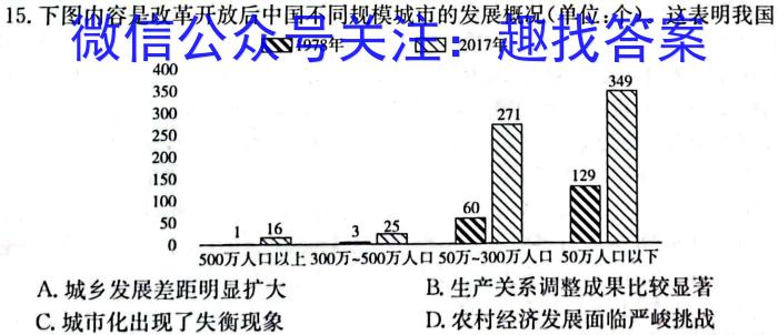 2023年湖南省普通高中学业水平合格性考试高一仿真试卷(专家版三)历史试卷