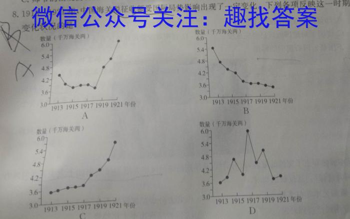 同一卷·高考押题2023年普通高等学校招生全国统一考试(三)历史