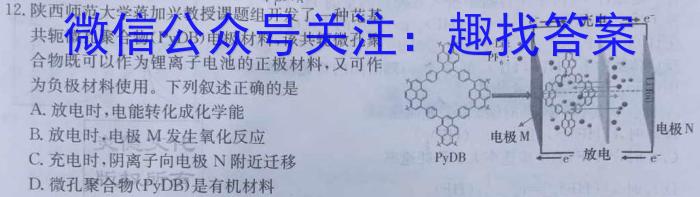 [晋城二模]晋城市2023年高三第二次模拟考试(X)化学