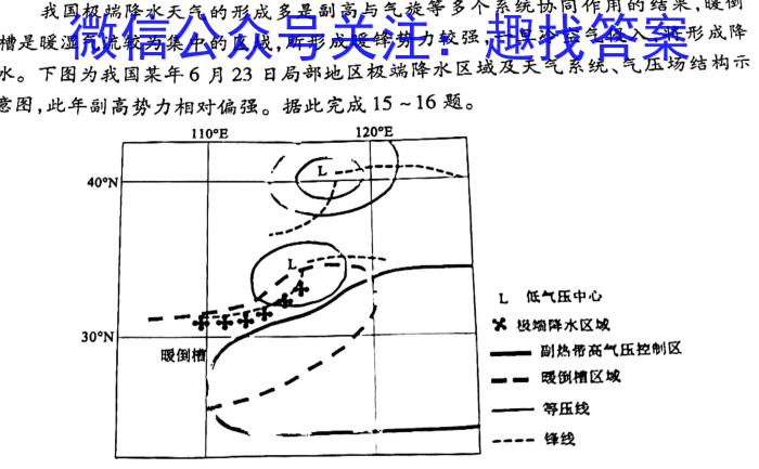 张家口市2023年高三年级第二次模拟考试s地理