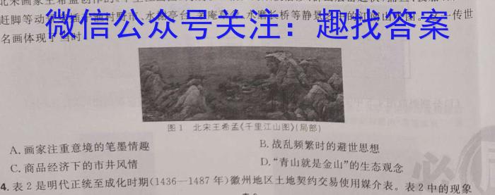 2023届衡中同卷押题卷 重庆专版(一)二三历史试卷