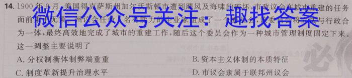 铜川市2023年初三学业水平考试模拟试题历史试卷