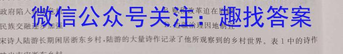 2023届中考导航总复*·模拟·冲刺卷(一)1历史试卷