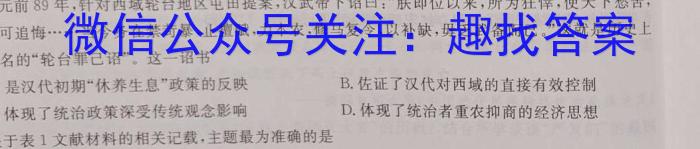 长郡、雅礼、一中、附中联合编审名校卷2023届高三月考试卷九(全国卷)历史
