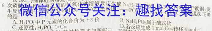 2023届资阳市高中2020级高考适应性考试(23-418C)化学