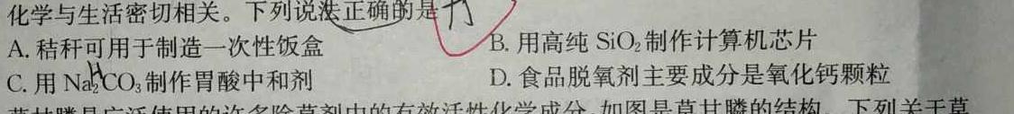 江西省永修县2023初中教学质量阶段性诊断（平台搜索：赣北学考联盟）化学