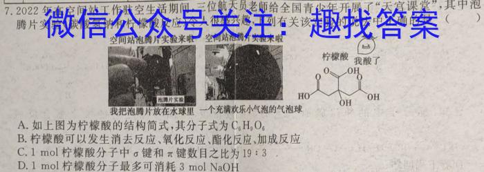 [保定一模]保定市2023年高三第一次模拟考试化学