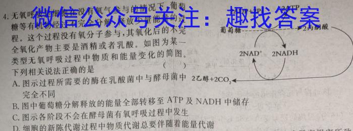 衡水金卷先享题压轴卷2023答案 新教材A二生物