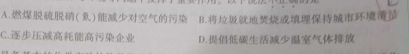 2023年万友中考模拟卷（六）化学