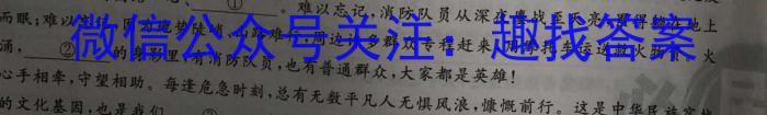 青桐鸣高考冲刺 2023年普通高等学校招生全国统一考试押题卷(二)语文