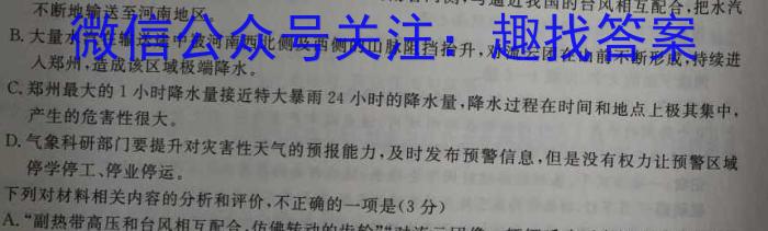 2023年湖南大联考高三年级5月联考（23-467C）语文