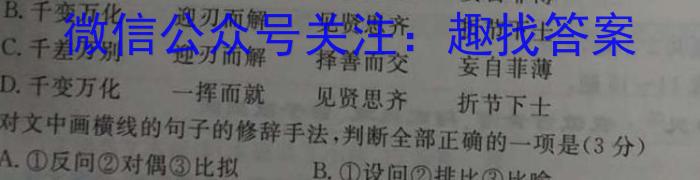 2023年云南大联考4月高一期中考试（23-412A）语文