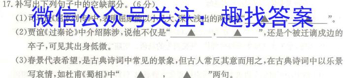 圆创联盟 湖北省2023届高三高考模拟测试(二)语文