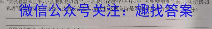 金考卷2023年普通高等学校招生全国统一考试 全国卷 押题卷(五)语文