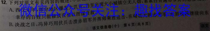 安徽第一卷·2022-2023学年安徽省八年级教学质量检测(六)语文