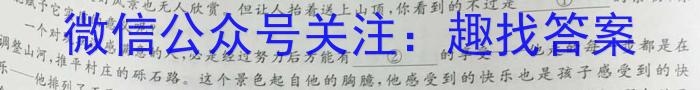 皖智教育·省城名校2023年中考最后三模（一）语文