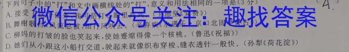 晋城市2023年高三第三次模拟考试试题(23-444C)语文