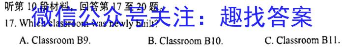 安徽省2023届九年级下学期教学质量检测（六）英语