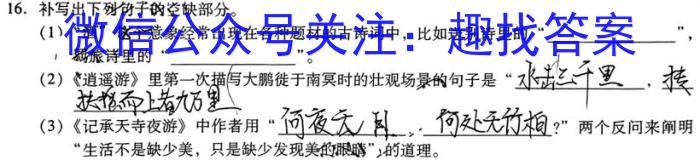 江西省2023年学考水平练习（六）语文