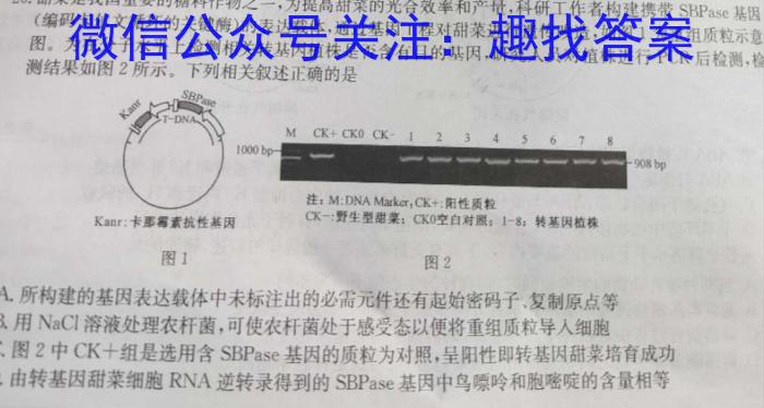 2023届衡中同卷押题卷 辽宁专版(一)二三生物