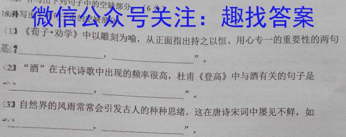 2023年黑龙江大联考高三年级4月联考语文