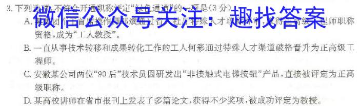 安徽省池州市2023年九年级中考模拟（三）语文