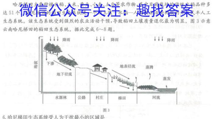[陕西二模]2023年陕西省高三教学质量检测试题(二)地理.