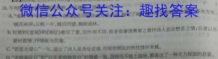 2023年重庆大联考高二年级4月期中考试（23-417B）语文