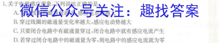 2023年河南省初中学业水平暨高级中等学校招生模拟考试（四）f物理