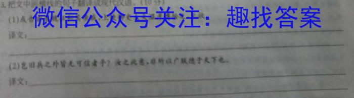 考前信息卷·第七辑 砺剑·2023相约高考 名师考前猜题卷(三)语文