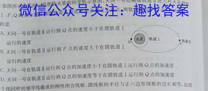 新向标教育 淘金卷2023年普通高等学校招生考试模拟金卷(一)物理`