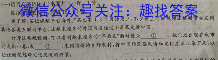 2023年吉林大联考高三年级4月联考（23-434C）语文