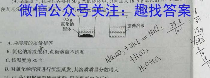 金科大联考2023年高三年级4月联考（4.28）化学