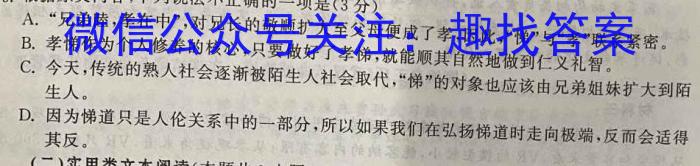 2023年广东省大湾区高三年级4月联考语文