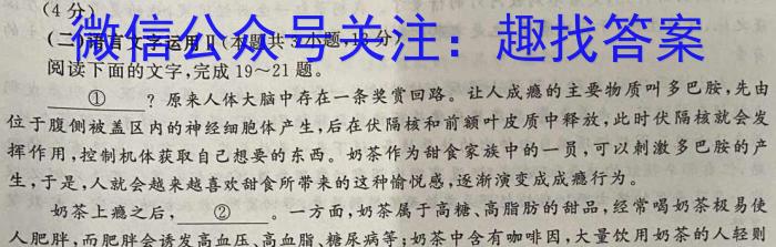 [甘肃二诊]2023年甘肃省第二次高考诊断考试(4月)语文