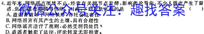 安徽省2025届七年级下学期教学评价二（期中）地.理