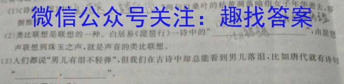 江西省南昌市2022-2023学年八年级第二学期期中阶段性学习质量检测语文