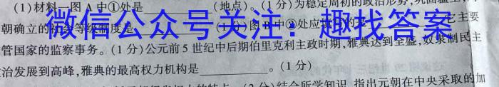 衡水金卷先享题压轴卷2023答案 新高考一历史