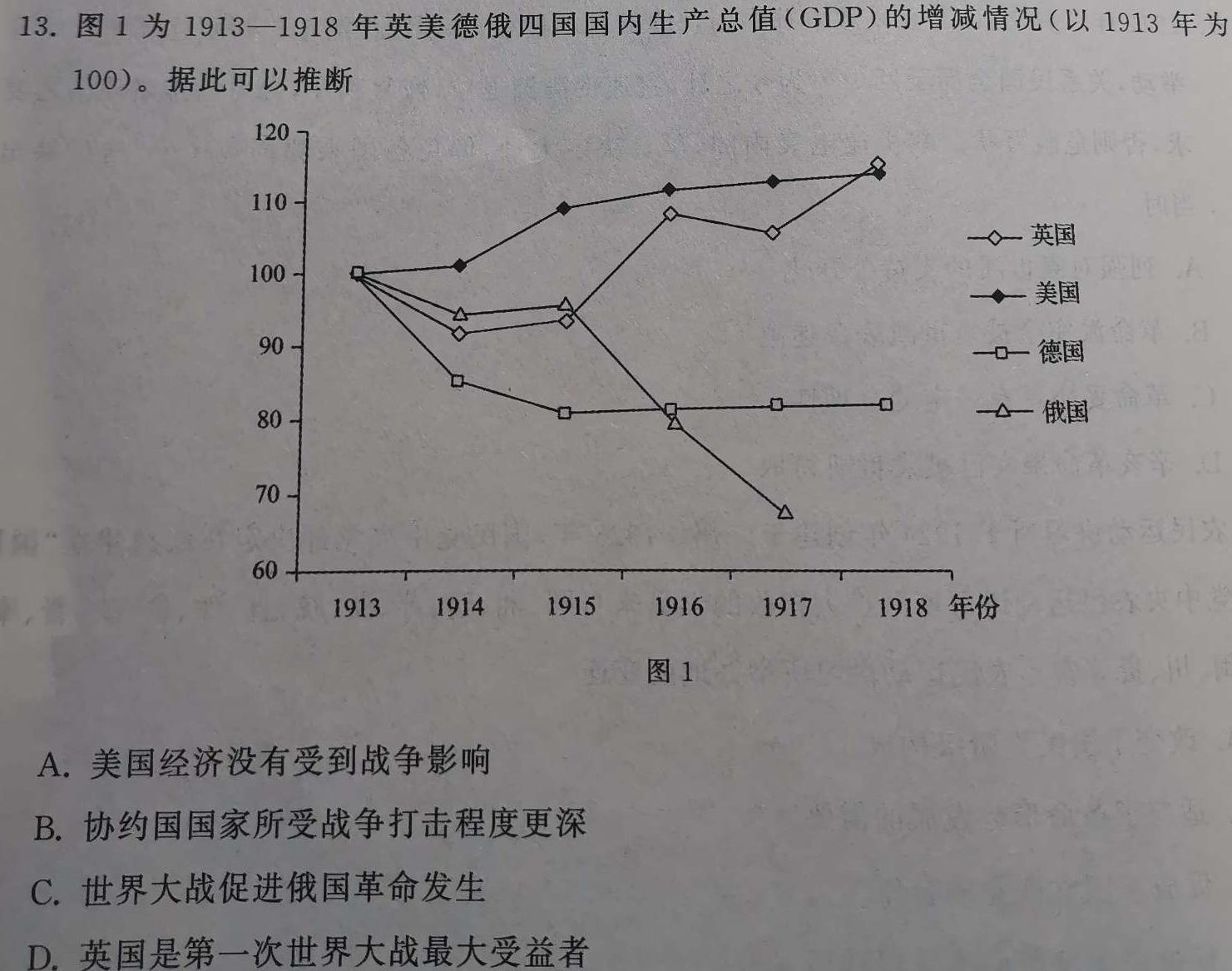 耀正文化(湖南四大名校联合编审)·2023届名校名师测评卷(八)政治y