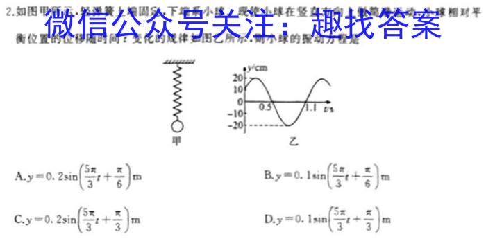 2023届内蒙古大联考高三年级4月联考（23-426C）f物理