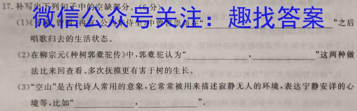 2023届衡水金卷先享题压轴卷(二)江苏专版语文