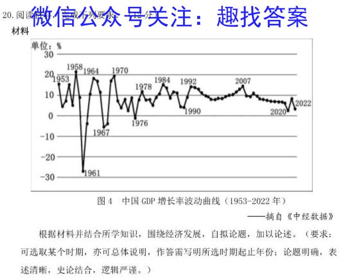 2023年普通高等学校招生全国统一考试 23·JJ·YTCT 金卷·押题猜题(八)历史试卷