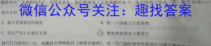 江淮名卷·2023年安徽中考模拟信息卷（八）历史