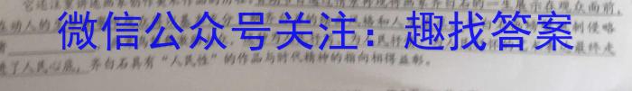 2023年湖南省高三质量检测试卷(23-467C)语文